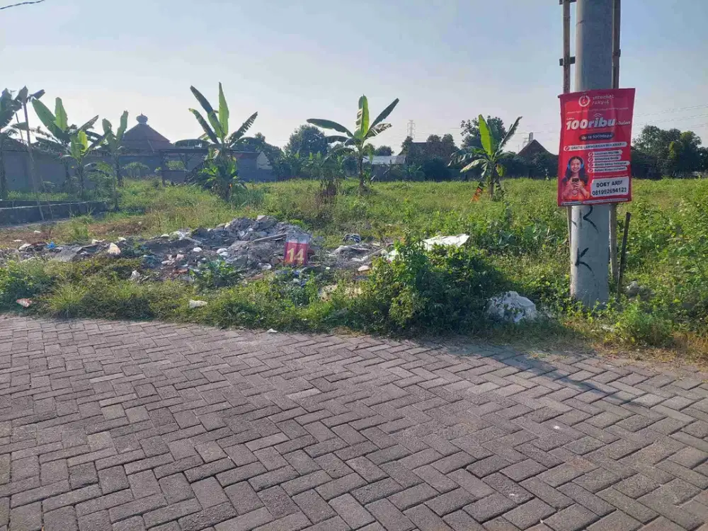 Tanah Startegis Jalan Lebar Dekat Ke Solo Kota