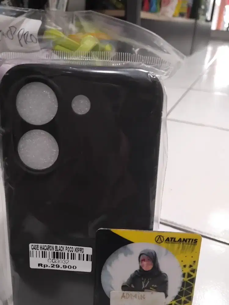 CASE MACARON BLACK POCO X8PRO | ATLANTIS DAHSYAT