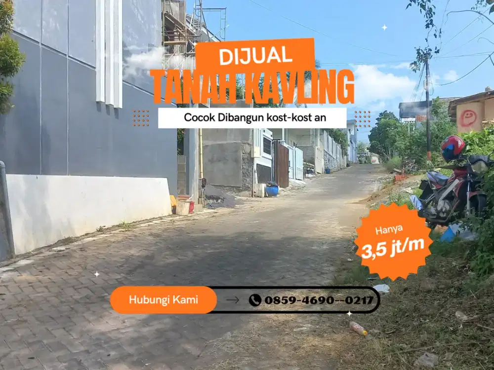 5 Menit Kampus Muhammadiyah Malang Tanah Malang Cocok Bangun Kos Kosan SHM Split
