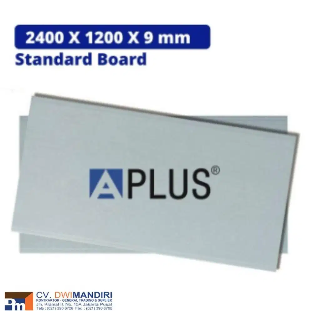 Papan Gipsum Aplus 9 mm