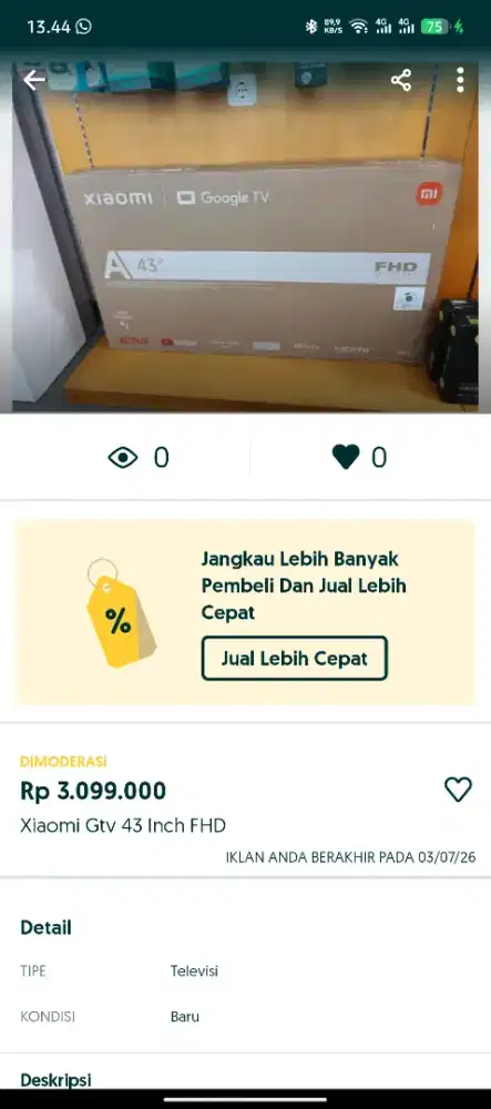 Xiaomi Gtv 43 Inch FHD