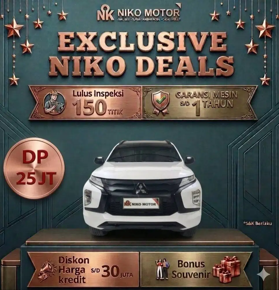 (SPT BARU KM12RB) PAJERO DAKAR 4X2 ULTIMATE 2022 AT: 2021|2023|2024