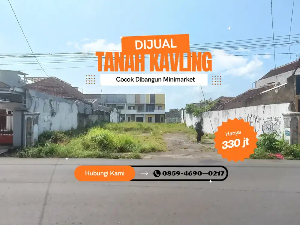 Tanah Malang SHM Split Cocok Dibangun Minimarket 2 Menit GOR Ken Arok Malang