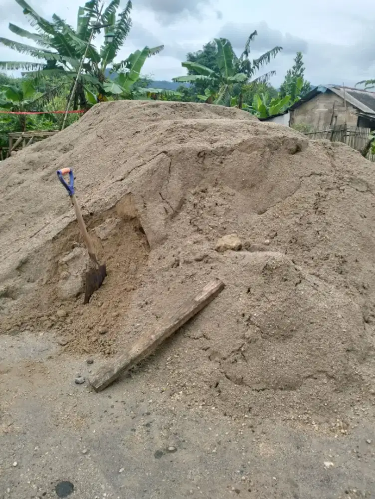 Pasir pasang batu belah sirdam limestone abu batu