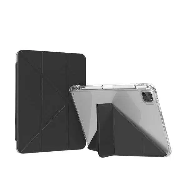 X-Level Y-Fold Acrylic Case Built-in Pen Holder iPad Air 4/5/6/7 & iPa