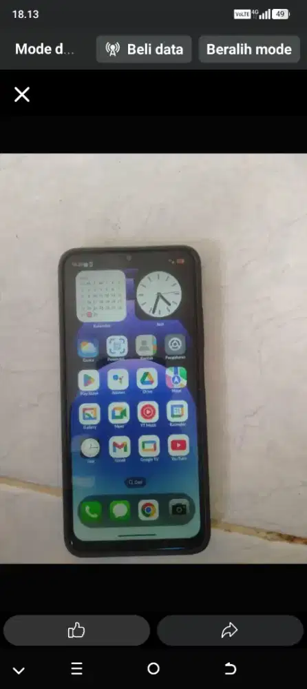 Hp itel A100c ram 12+4/64+4