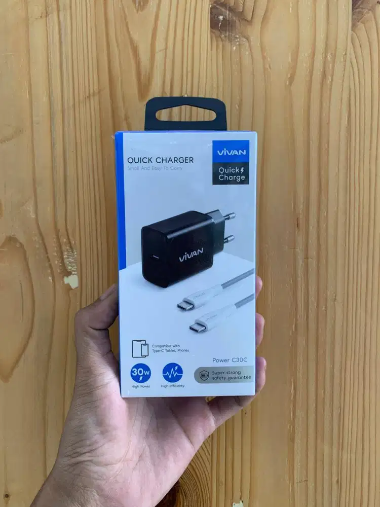 Vivan Power C30C Charger Set PD 30W With Type-C to Type-C Cable
