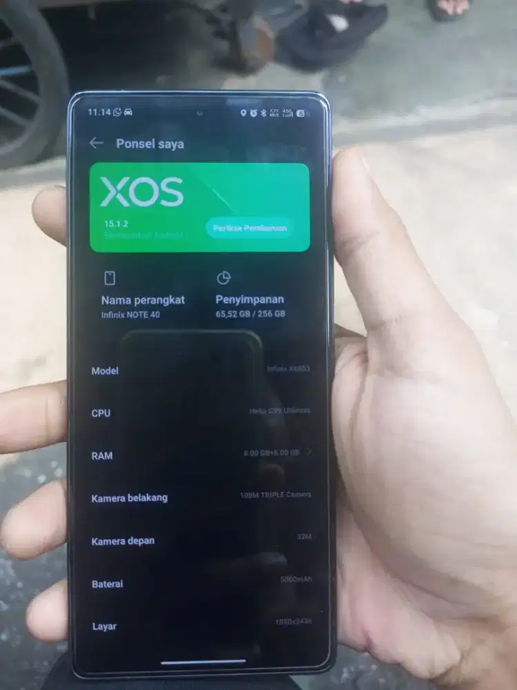 INFINIX NOTE 40 RAM 8/256