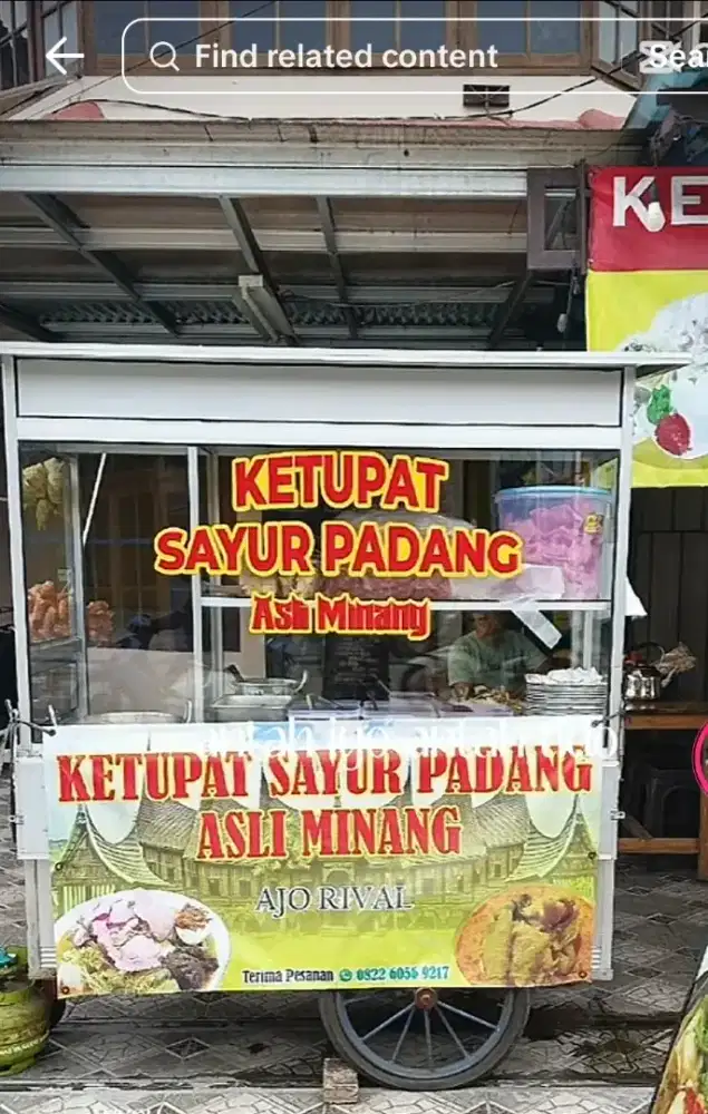 DIBUTUHKAN KARYAWAN LAKI-LAKI UNTUK KETUPAT SAYUR PADANG.