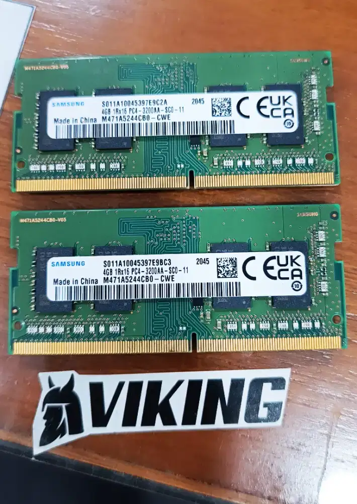 Sodimm Samsung 2x4gb DDR4 Pc3200mhz