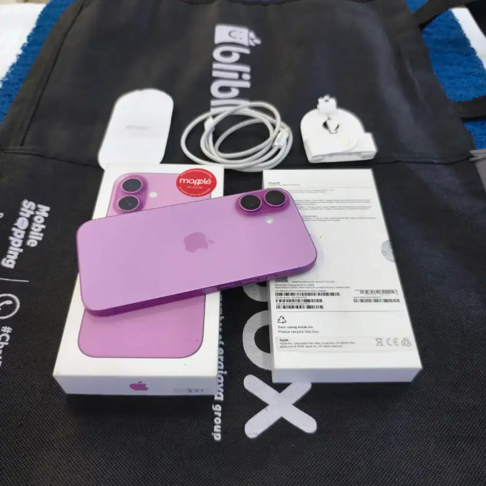 Iphone 16 128gb 99,9% like new BH 99% Cc 214 resmi Digimap