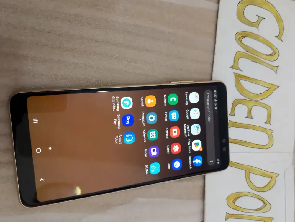 Samsung A8+Gold (Ram6Gb/64Gb)Amoled.ORI.Golden Ponsel