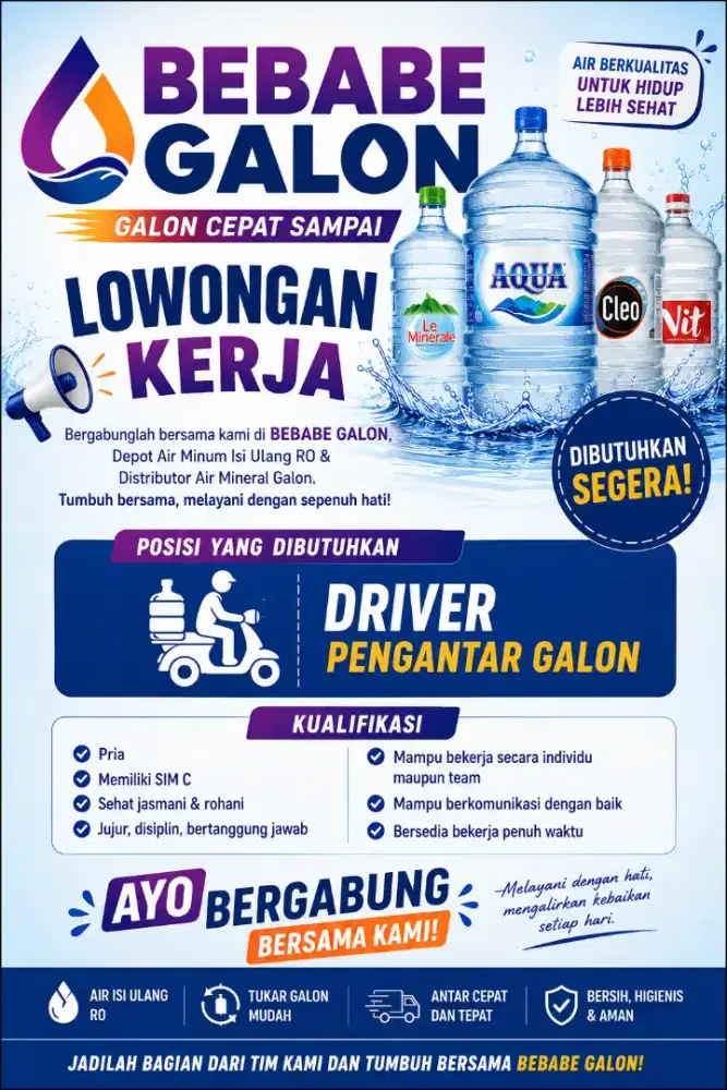Dibutuhkan tenaga kerja