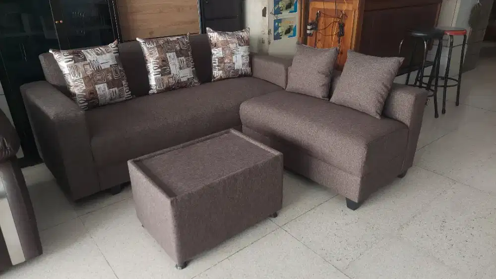 Sofa L Minimalis untuk ruangan kecil Hokky Malkot