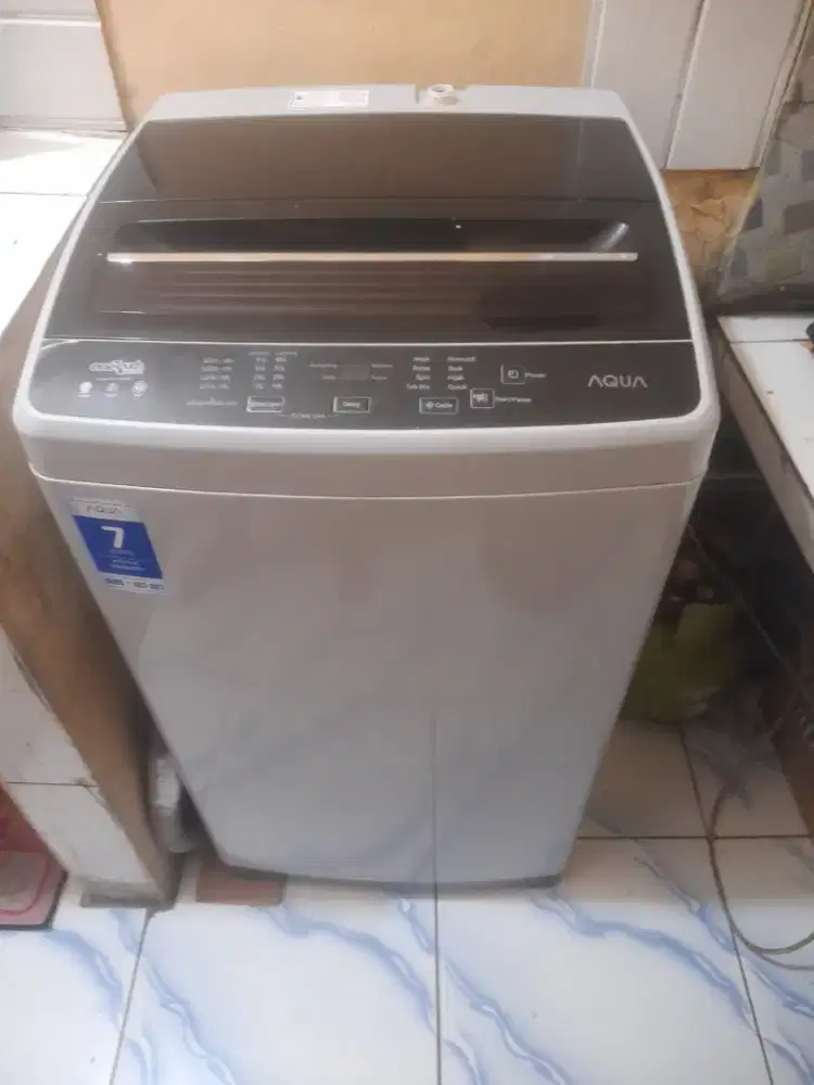 Mesin cuci 1 tabung aqua 7kg masih ori smua normal
