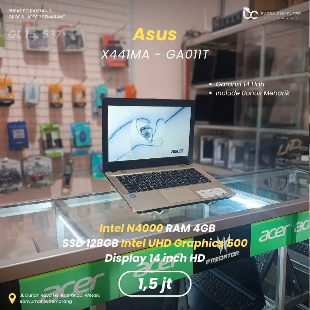 ASUS X441MA-GA011T | Intel N4000 4GB 128GB