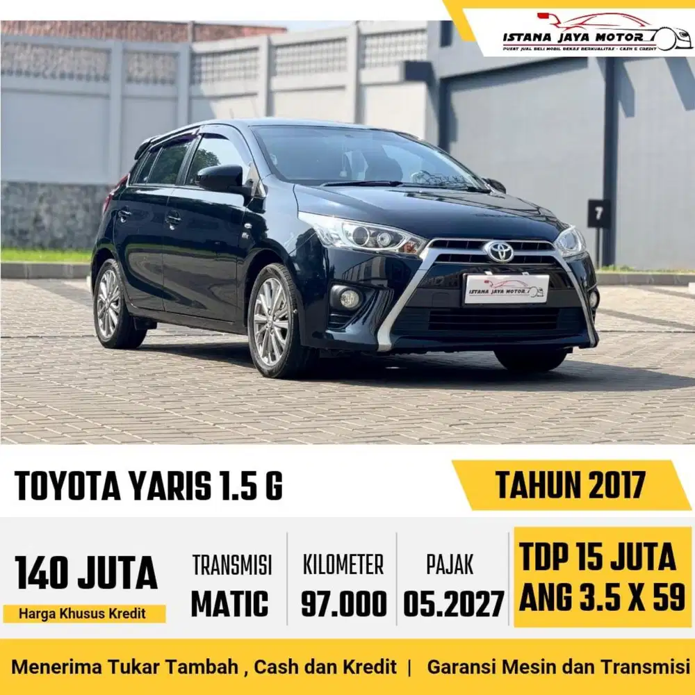 Toyota Yaris G AT th 2017 #istana jaya motor