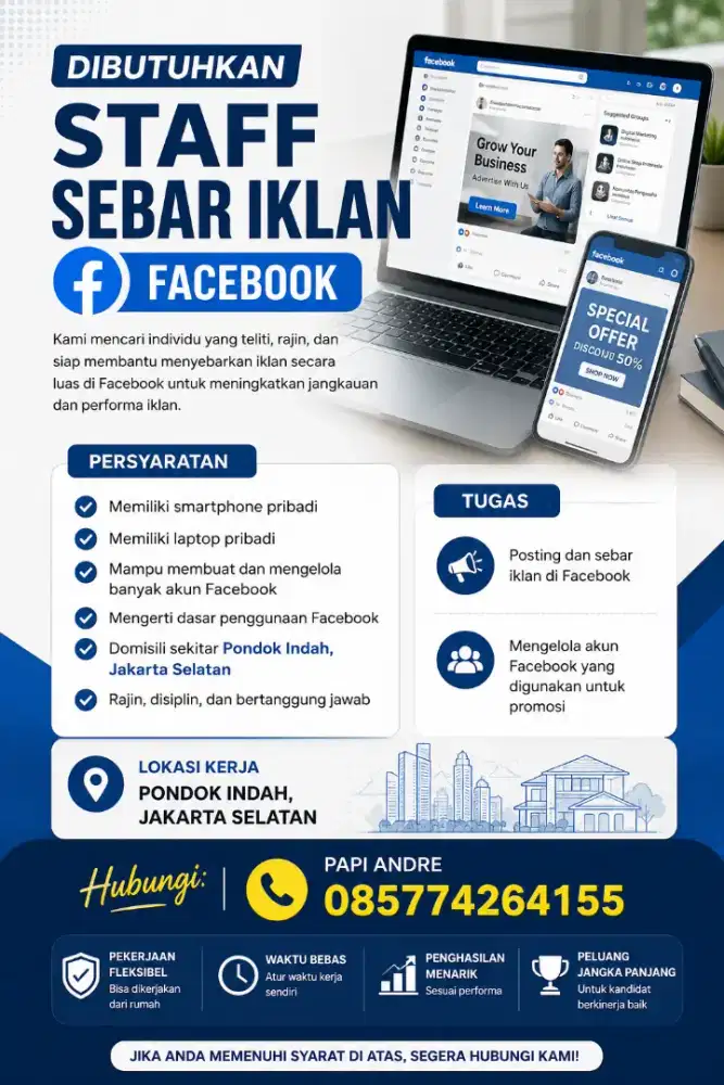 Sebar iklan di Facebook & sosmed lain