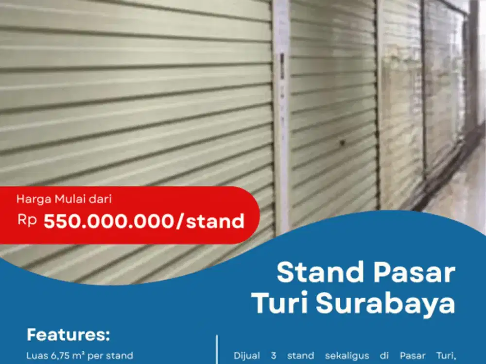 Dijual Stand Pasar Turi Surabaya
