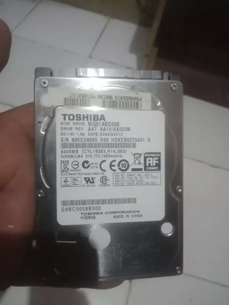 Hardisk toshiba