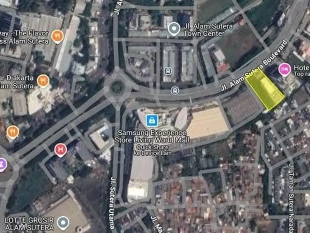 DIJUAL TANAH STRATEGIS 5.001 M² DI BOULEVARD ALAM SUTERA | PRIME COMMERCIAL LOCATION