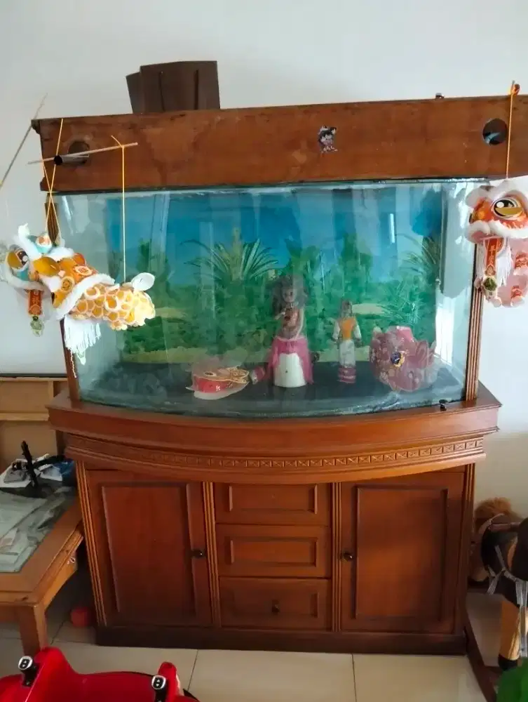 Aquarium kayu jati