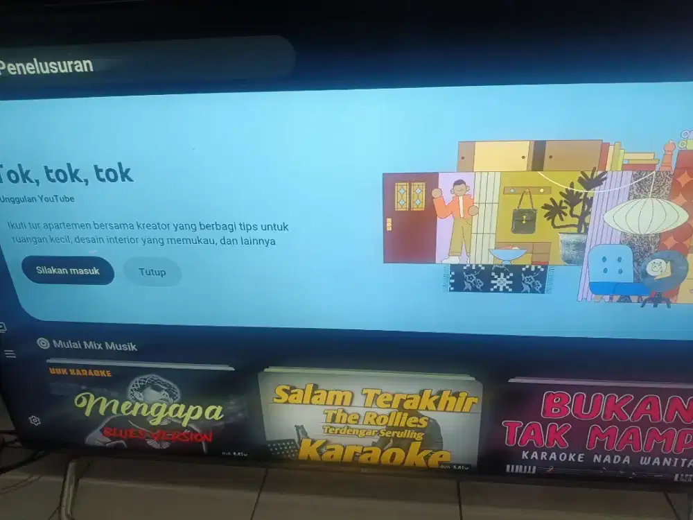 Jl BU CPT LED Panasonik 65 in smart digital 4 k UHD original