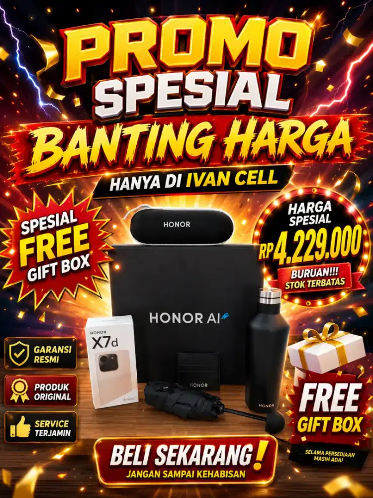 HONOR X7D RAM 8/512GB NEW FREE GIF BOX