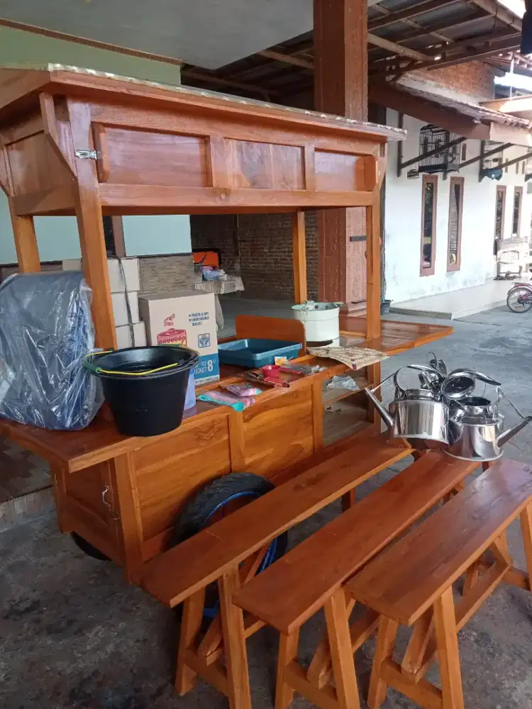 Gerobak angkringan berkawalitas