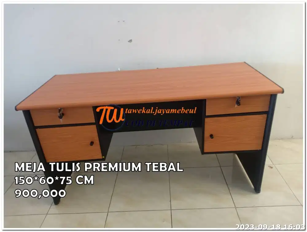 MEJA TULIS KANTOR MEJA MEETING RAPAT MEJA TULIS JUMBO BERBAGI MODEL