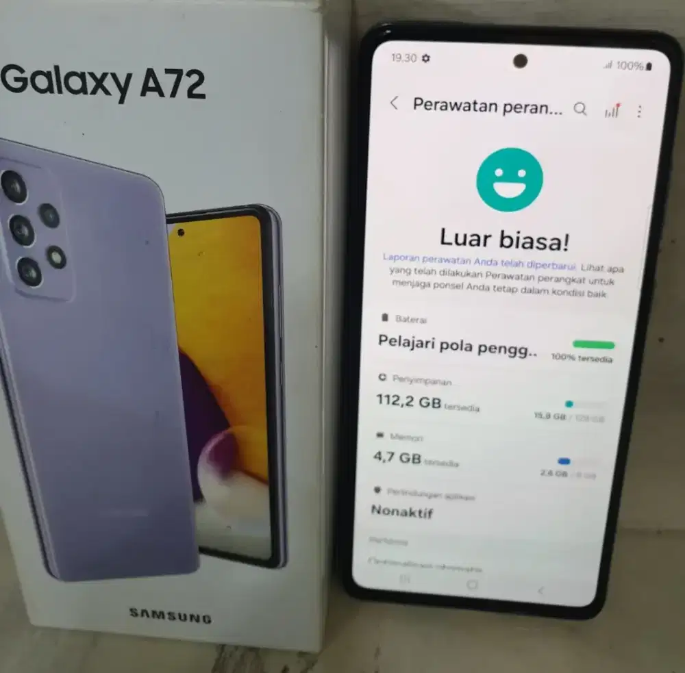 Samsung A72 8/128 Fullset muluss