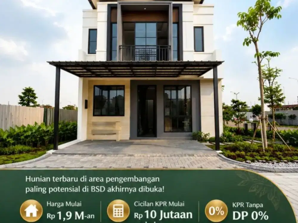 Rumah 2Lantai Terbaru & Premium Castilo Terravia BSD City 1,9Man 6,5X12