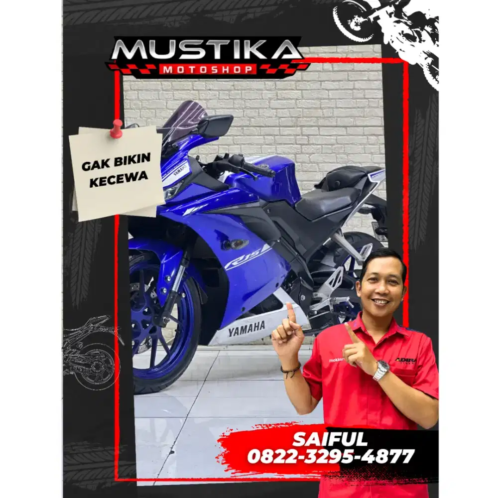 Perfect Condition!!Yamaha R15 V3 2017 Plat Jatim odo19rb Mulus-Mustika