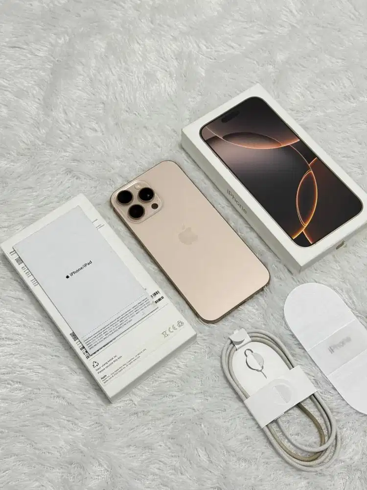 iPhone 16 Pro Max 256GB resmi iBox Grs 29 Agustus 2026 - Desert
