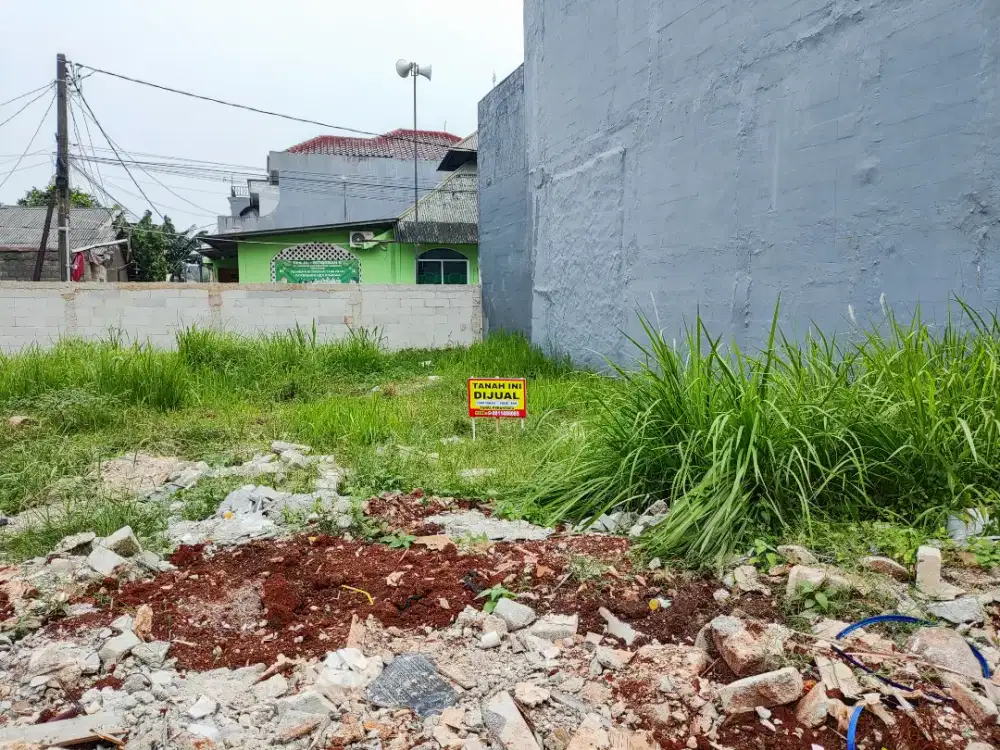 DIJUAL Tanah LT 108m² daerah Cluster, Bekasi Selatan