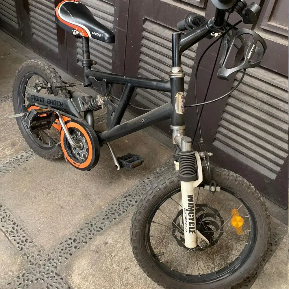 Sepeda MTB Win Cycle Mono Shock Anak 16 Inch Second BMX, Sepeda Anak