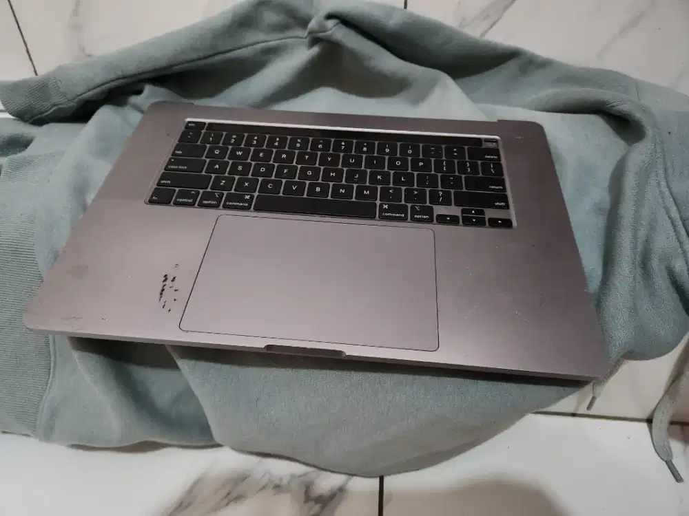 Topcase macbook pro a2141 keyboard trackpad baterai touchbar 16 inch