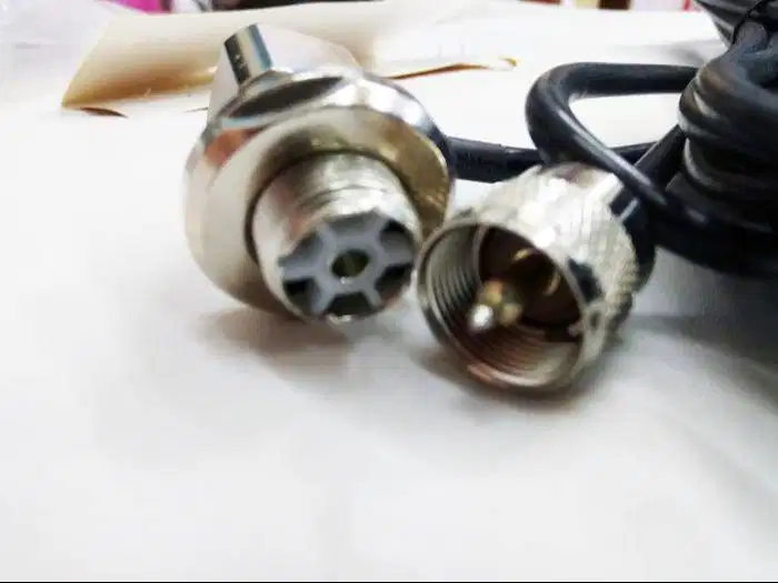 KABEL NIPON D-415 : KABEL+ KONEKTOR DR ANTENA MOBIL ke RIG / HT 5 MTER