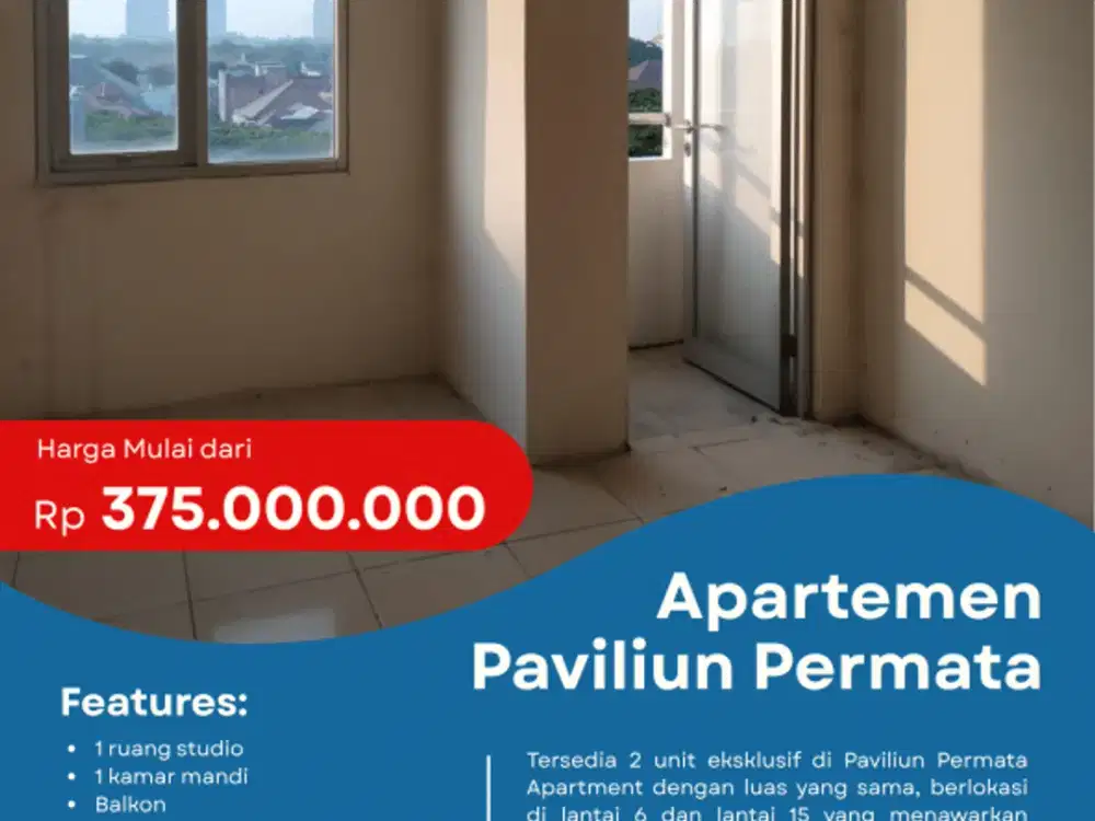 Dijual Apartemen Paviliun Permata Surabaya