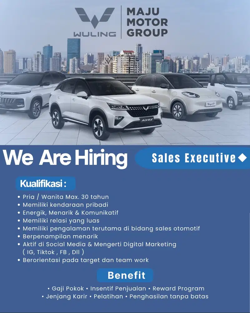 Segera ! Lowongan Kerja Sales Otomotif