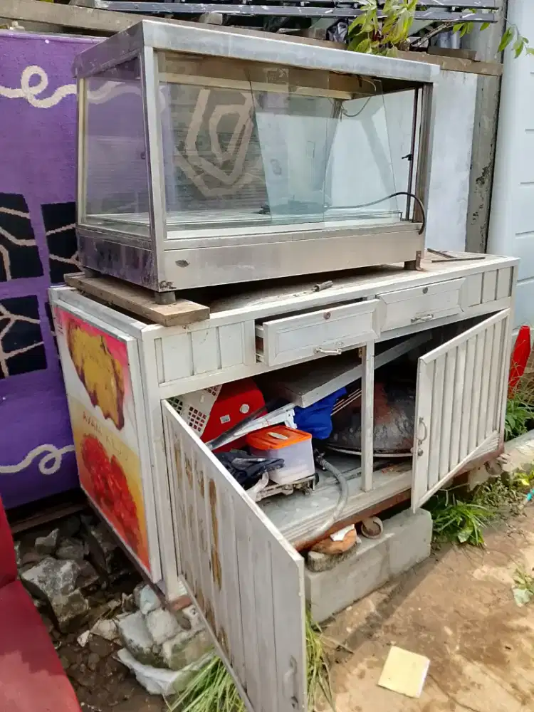 Dijual BU paket komplit gerobak Fried Chicken