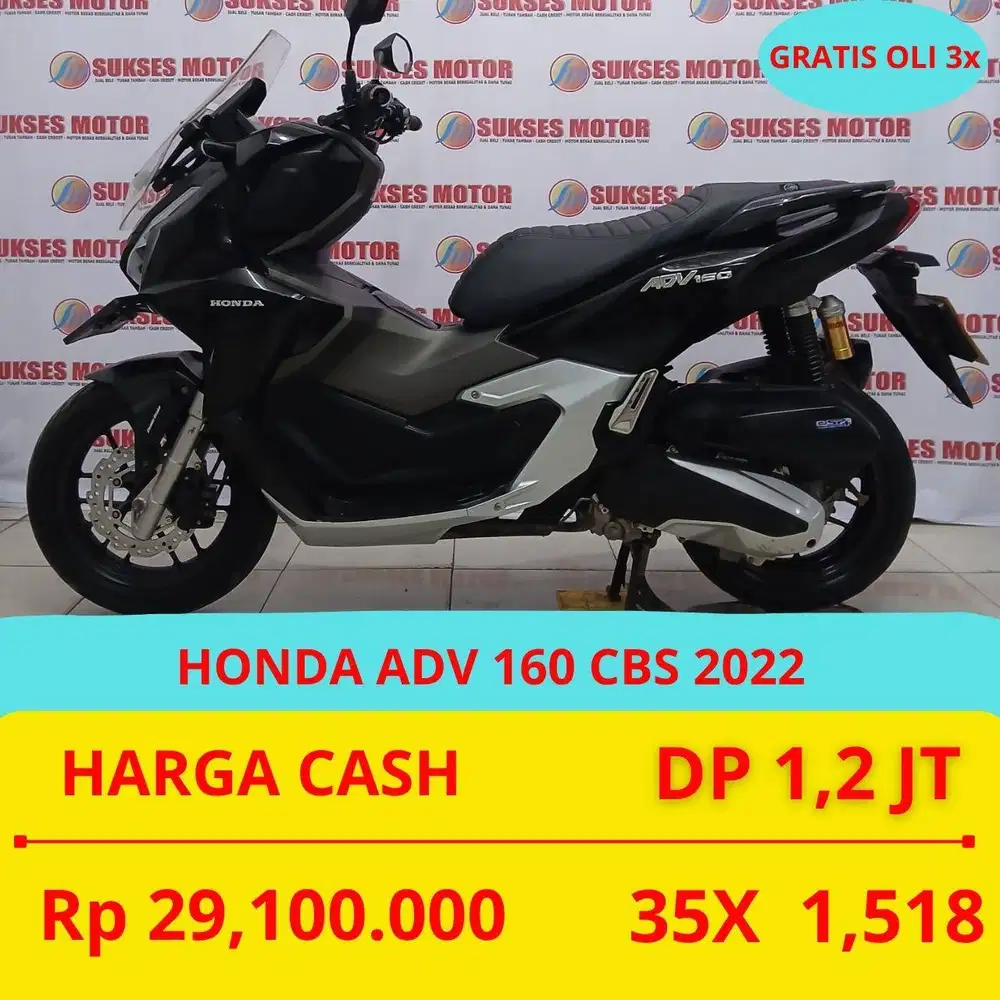 HONDA ADV 160 CBS 2022 DP MURAH 1,2 JUTA GUYS