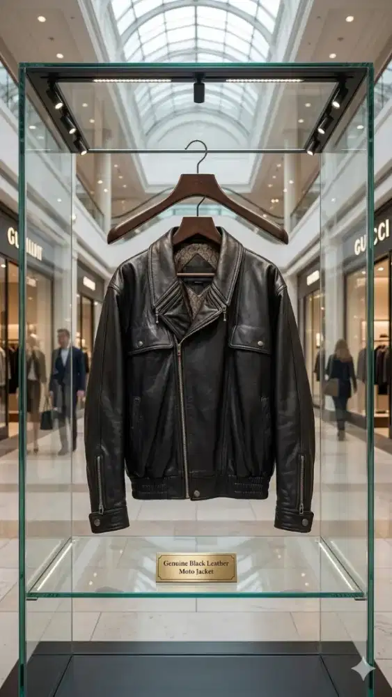 Jaket kulit asli
