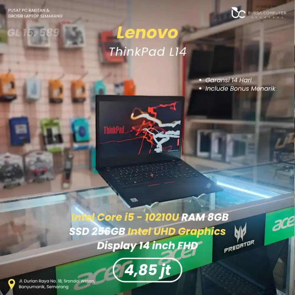 LENOVO Thinkpad L14 | Core i5 10210U 8GB 256GB