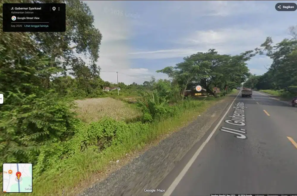 Dijual Tanah Jl Gubernur Syarkawi Banjar Kalimantan Selatan