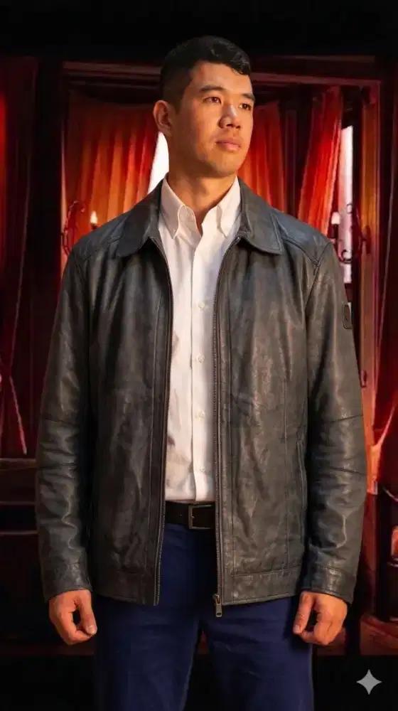Jaket kulit asli