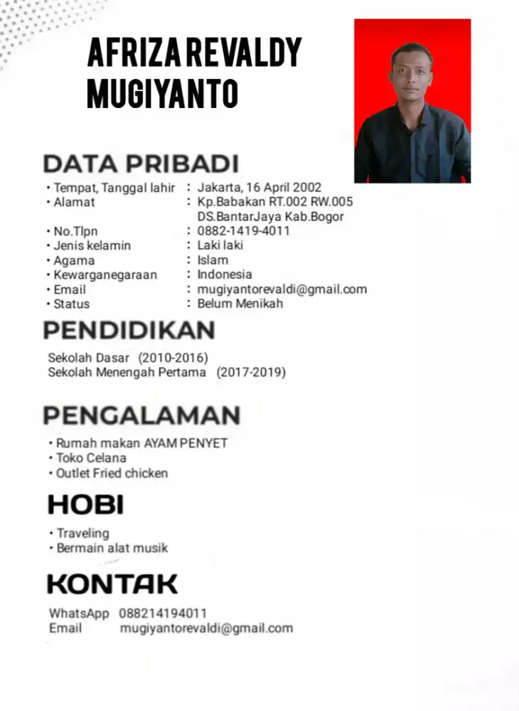 Mencari pekerjaan