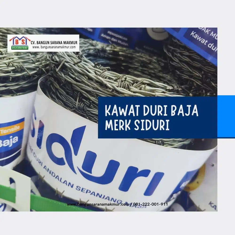 KAWAT DURI BAJA HITAM SIDURI PANJANG 100 METER