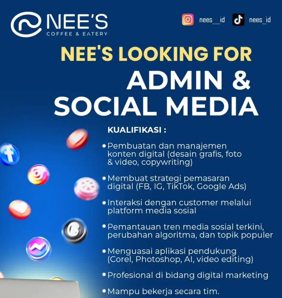 Admin dan sosial media specialist