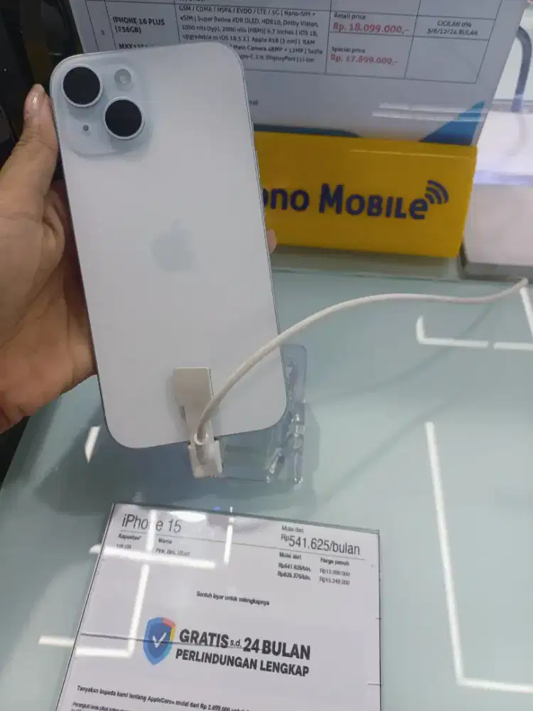 Cicilan tanpa kartu kredit DP 0% Iphone 15 Basic